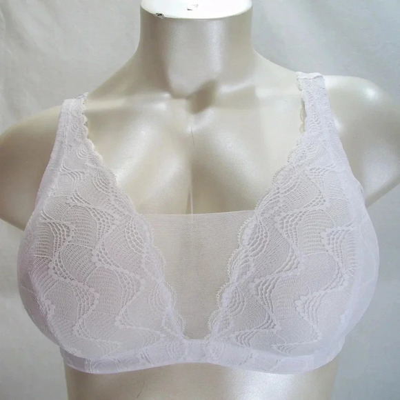 XL X-LARGE Paramour 145046 Bette Galloon Lace Bralette White NWT - Picture 9 of 9